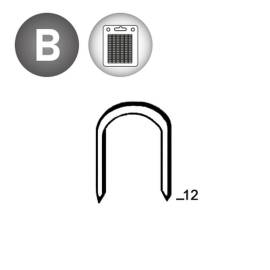 Blister de 960 Agrafes Galvanisées 14 x 12 mm – Résistantes et Durables – Idéales pour Fixations Multiples - ALSAFIX
