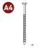 Pointe Annelée INOX A4 en Vrac 25/27 x 50 mm – Tête Bombée, 5 kg – Résistante et Durable - ALSAFIX