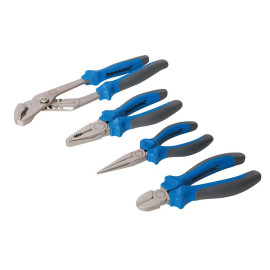 Pinces Expert - Lot de 4 - Outils de Précision pour Travaux Manuels - Silverline