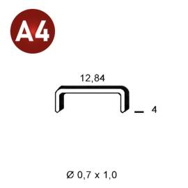 10 000 Agrafes A-04 Ø0,7 mm – Inox A4, Norme 316 – Résistantes à la Corrosion - ALSAFIX