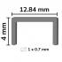 10 000 Agrafes Galvanisées A-04 – 12,84 x 4 x D. 0,7 mm – Résistantes et Durables - ALSAFIX