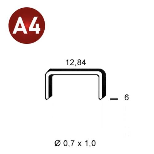 10 000 Agrafes A-06 – Inox A4, D.0,7 mm – Résistantes et Durables – ALSAFIX - ALSAFIX