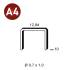 10 000 Agrafes Aluminium A-10 - Inox A4 (316) - 12.84x10x0.7x1 mm - D-Work