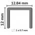 10 000 Agrafes Aluminium A-12 Inox A2 (304) - 12.84x12x0.7x1 mm - D-Work