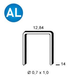 6 000 Agrafes Aluminium A-14 – 12,84 x 14 mm, D. 0,7 mm – Résistantes et Pratiques - ALSAFIX