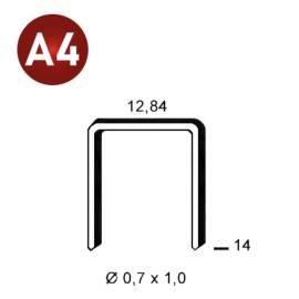 10000 Agrafes A-14 – Inox A4 (316) – Résistantes à la Corrosion – Idéales pour Fixations Durables - ALSAFIX
