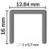 10 000 Agrafes Galvanisées A-16 – 12,84 x 16 mm, D. 0,7 mm – Résistantes et Durables - ALSAFIX