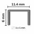 10 000 Agrafes A-16 Inox A2 (304) - 12.84x16x0.7x1 mm - D-Work