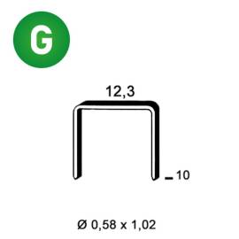 10 000 Agrafes Galvanisées – 12,3 x 10 mm, D. 0,58 mm – Résistantes et Durables - ALSAFIX
