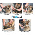 Muselière de frappe cabine en cuir pour chien de type Malinois mâle, Berger allemand femelle - 607-BLACK - ABC Sport Klin
