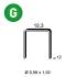 10 000 Agrafes Galvanisées AD-12 – 12,3 x 12 mm, D. 0,58 mm – Résistantes et Durables - ALSAFIX