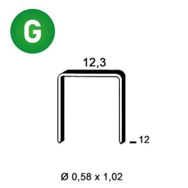 10 000 Agrafes Galvanisées AD-12 – 12,3 x 12 mm, D. 0,58 mm – Résistantes et Durables - ALSAFIX