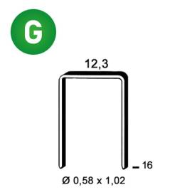 10 000 Agrafes Galvanisées AD-16 – 12,3 x 16 mm, D. 0,58 mm – Résistantes et Durables - ALSAFIX