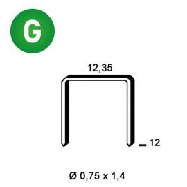 5000 Agrafes Galvanisées AK-12 – 12,35 x 12 mm, D. 0,75 mm – Résistantes et Durables - ALSAFIX