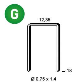 5000 Agrafes AK-18 – 5000 pièces – Acier Galvanisé – Fixation Fiable et Durable - ALSAFIX