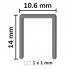 5 000 Agrafes Galvanisées Ak-14 - 12.35x14x0.75x1.4 mm - D-Work