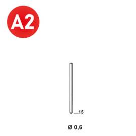 20 000 Finettes Minibrads en Bande Inox A2 - 0.6x15 mm - D-Work