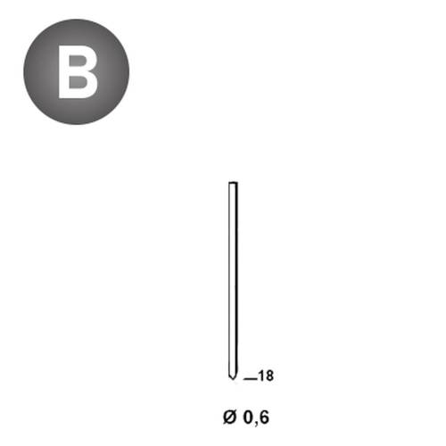 20 000 Finettes Minibrads en Bande Stanox - 0.6x18 mm - D-Work