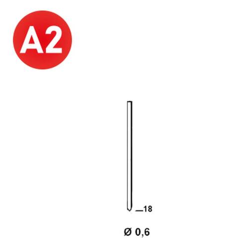 20 000 Finettes Minibrads en Bande – Inox A2, D. 0,6 x L. 18 mm – Fixation Sécurisée et Durable - ALSAFIX