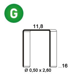 4 0000 Agrafes Galvanisées Ba-16 - 11.8x16x0.5x2.6 mm - D-Work