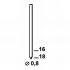 20 000 Finettes Minibrads en Bande Stanox - 0.8x18 mm - D-Work