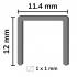5000 Agrafes Galvanisées D-14 – 12,5 x 14 x D. 0,5 mm – Résistantes et Durables - ALSAFIX