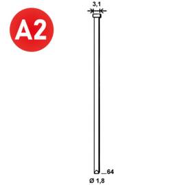 10 000 Finettes Brads 1,8/3,1 x L. 64 mm – Inox, 34° – Fixation Sécurisée et Durable - ALSAFIX