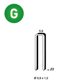 5 200 Agrafes Galvanisées ES-23 – 5,9 x 23 mm, D. 0,9 mm – Résistantes et Durables - ALSAFIX