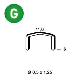 5000 Agrafes Galvanisées FB-06 – 11,6 x 6 x D.0,5 mm – Résistantes et Durables - ALSAFIX