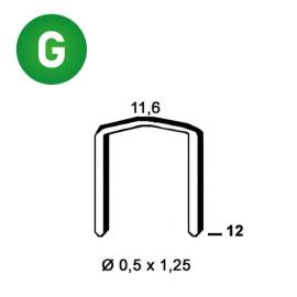 4 000 Agrafes Galvanisées FB-12 – 11,6 x 12 mm, D. 0,5 mm – Résistantes et Durables - ALSAFIX