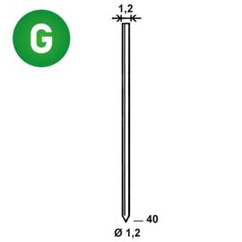 7 000 Pointes sans Tête Galvanisées en Bande D. 1,2 x L. 40 mm – Acier Galvanisé – Fixation Sécurisée et Durable - ALSAFIX