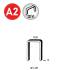 4800 Agrafes Divergentes INOX – 10,8 x 14 x D. 1,2 mm – Résistantes et Durables - ALSAFIX