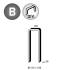 3 100 Agrafes H-25 - Divergentes - 8.6x25x1x1.25 mm - D-Work