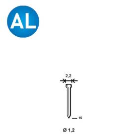 10 000 Finettes Minibrads Aluminium en Bande - 1.2/2.2x15 mm - D-Work