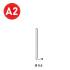 2000 Finettes Minibrads INOX en Bande D. 1,2/2,2 x L. 45 mm – Acier INOX, Norme J-45 – Fixation Sécurisée et Durable - ALSAFIX