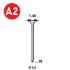 12 500 Finettes Microbrads Inox en Bande - 0.8/1.25x25 mm - D-Work