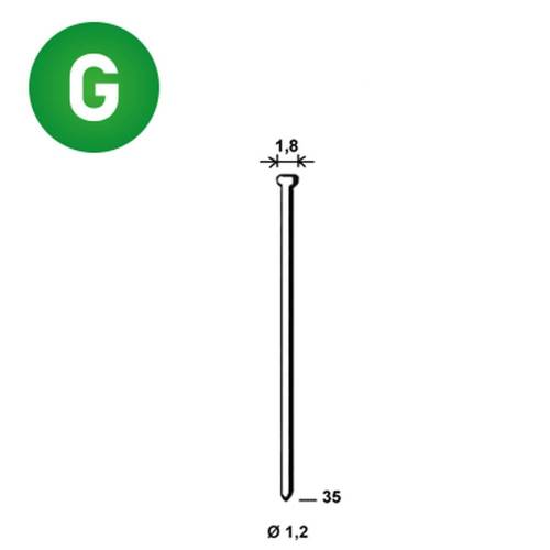 5 000 Finettes Minibrads Galvanisées en Bande D. 1,2/1,8 x L. 35 mm – Acier Galvanisé – Fixation Sécurisée et Durable - ALSAFIX