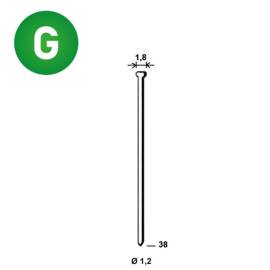 5 000 Finettes Minibrads Galvanisés en Bande D. 1,2/1,8 x L. 38 mm – Galvanisés, Résistants à la Corrosion – Fixation - ALSAFIX