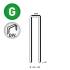 10 400 Agrafes Divergentes L-50 - 10.8x50x1.35x1.6 mm - D-Work