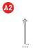 2 500 Finettes Brads INOX en Bande D. 1,4/1,6/2,8 x L. 35 mm – Acier INOX, Norme N-35 – Fixation Sécurisée et Durable - ALSAFIX
