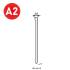 2 500 Finettes Brads Inox en Bande - 1.4/1.6/2.8x50 mm - D-Work
