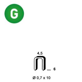 20 000 Agrafes Galvanisées O-06 – 4,5 x 6 x D. 0,7 mm – Résistantes et Durables - ALSAFIX