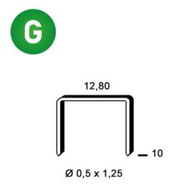 8 000 Agrafes Galvanisées P-10 – 12,8 x 10 mm, D. 0,5 mm – Résistantes et Durables - ALSAFIX