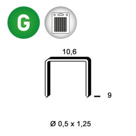 Blister de 1440 Agrafes Galvanisées – 10,6 x 9 mm, D. 0,5 mm – Résistantes et Durables - ALSAFIX