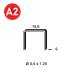 5 000 Agrafes Pf-09 Inox A2 - 10.6x9x0.5x1.25 mm - D-Work