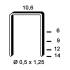 5 000 Agrafes Pf-09 Inox A2 - 10.6x9x0.5x1.25 mm - D-Work
