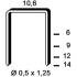 3 000 Agrafes Pf-14 Inox - 10.6x14x0.5x1.25 mm - D-Work