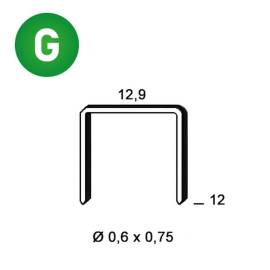 10 000 Agrafes Galvanisées PM-12 – 12,9 x 12 mm, D. 0,6 mm – Résistantes et Durables - ALSAFIX