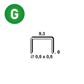 5 000 Agrafes Galvanisées SP-06 – 9,3 x 6 mm, D. 0,5 mm – Résistantes et Durables - ALSAFIX