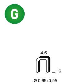 20 000 Agrafes Galvanisées Tb-06 - 4.95x6x0.84 mm - D-Work